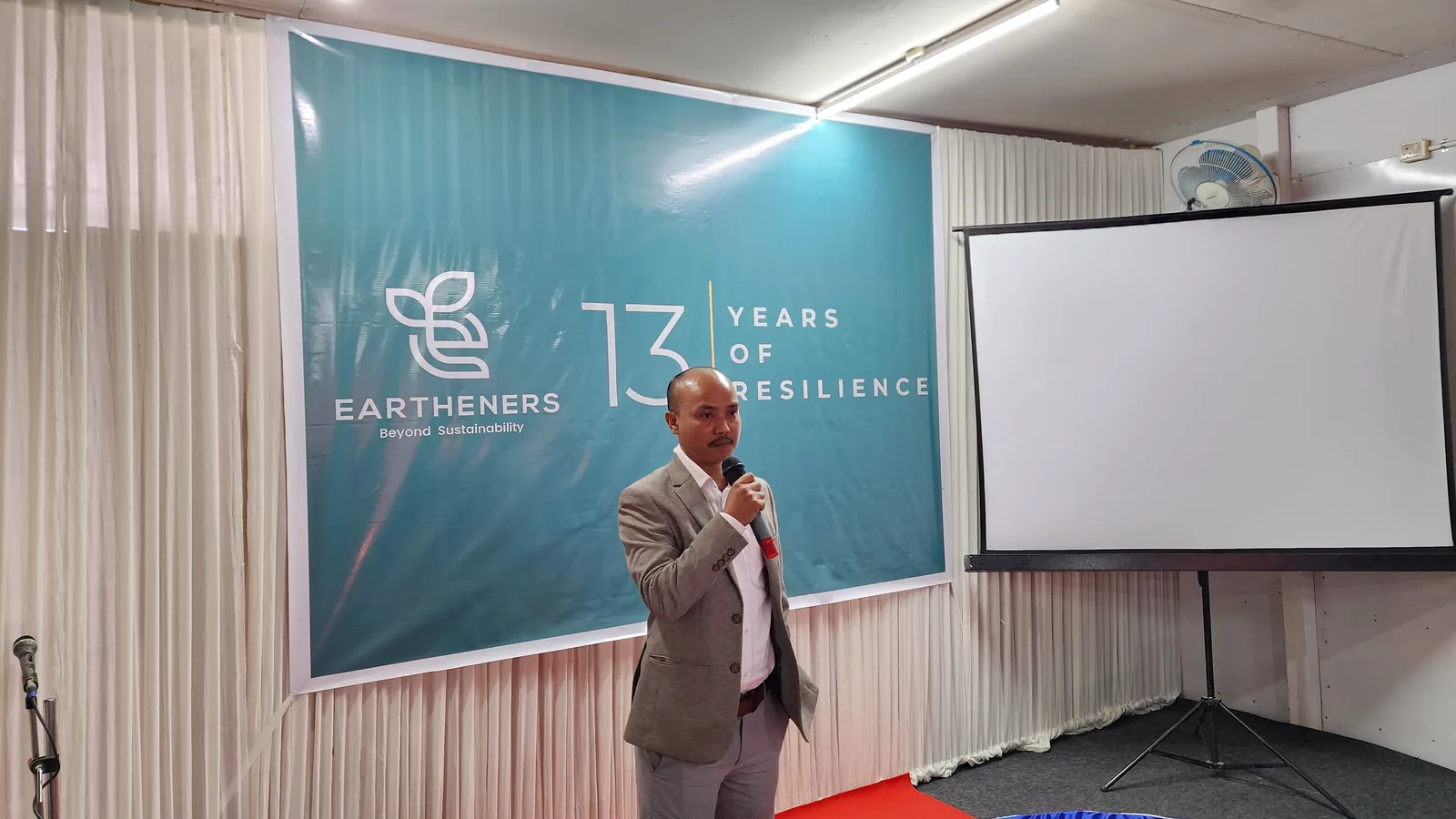 Eartheners marking thirteen years at the 2026 foundation day event in Imphal
