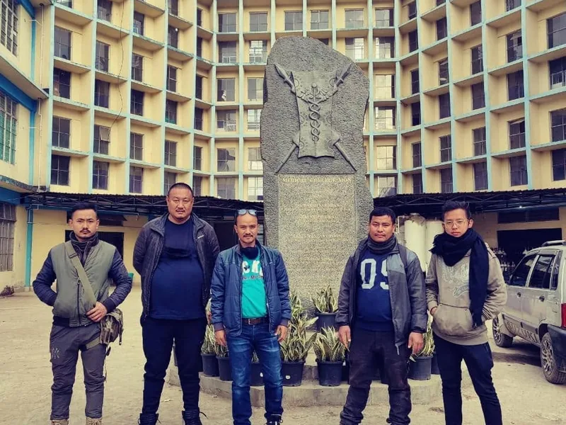 The Eartheners team at District Hospital Mon, Nagaland